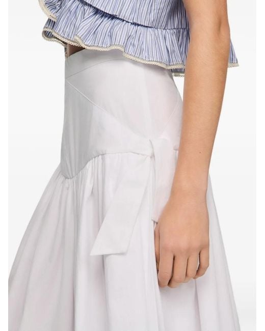 Gonna Lunga di Sandro in White