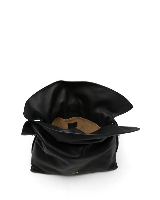 Loewe Black Medium Coil Flamenco Clutch