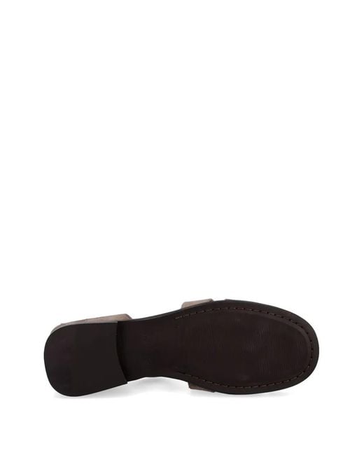 Marc O' Polo Brown Suede Caged Sandals