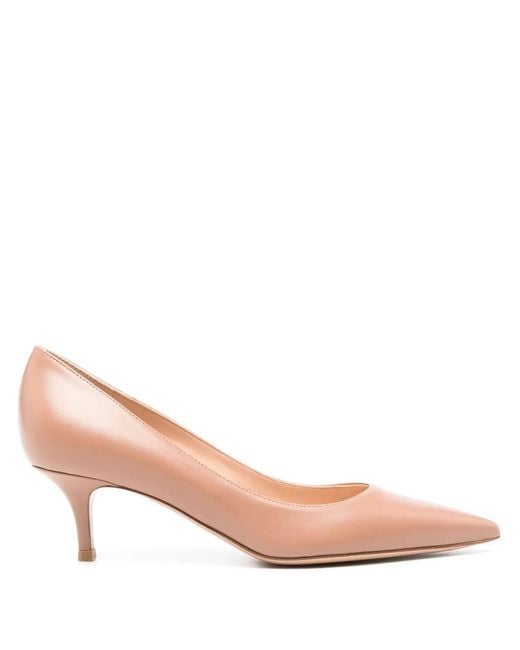 Gianvito Rossi Pink Gianvito 55Mm Leather Pumps