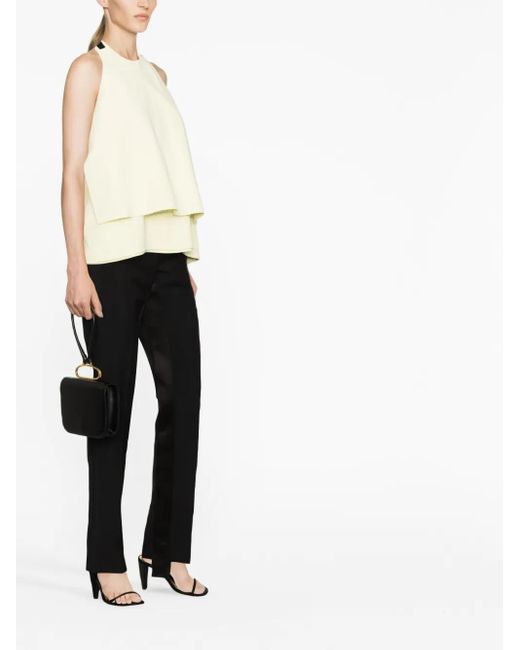 Jil Sander Natural Halterneck Open-Back Top