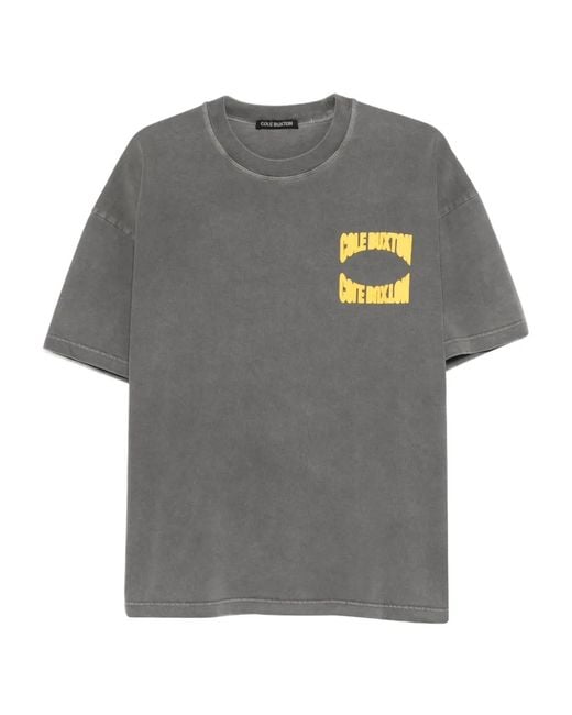 Cole Buxton Gray Graphic T-Shirt for men