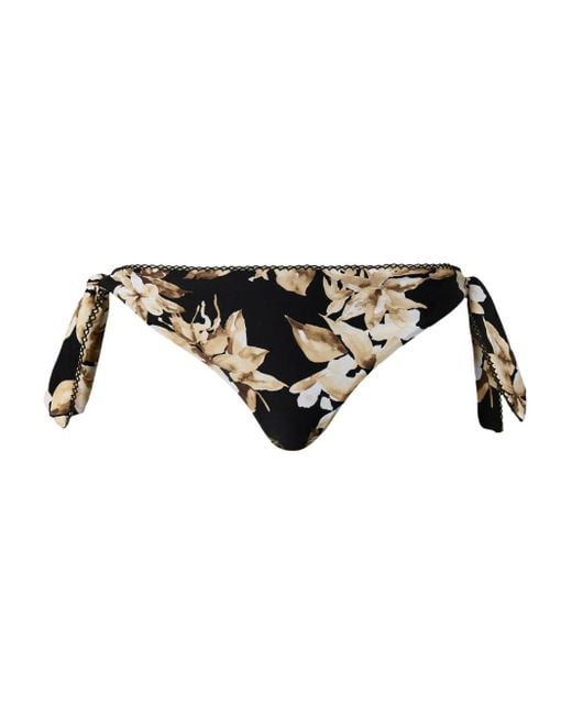 Twinset Black Bikinihöschen Mit Blumen-Print