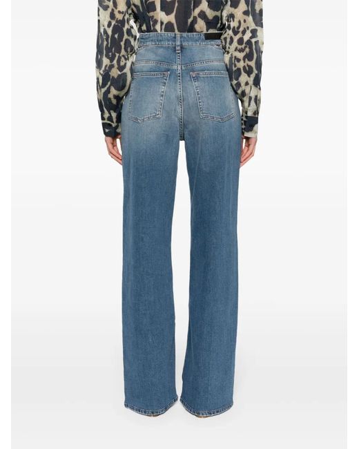 IRO Blue Lamberta Tapered-Leg Jeans