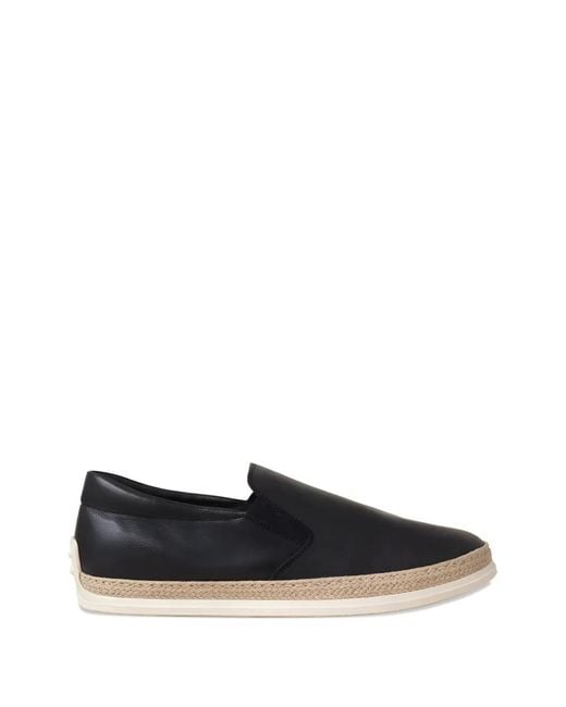 Tod's White Braided-Trim Espadrilles for men