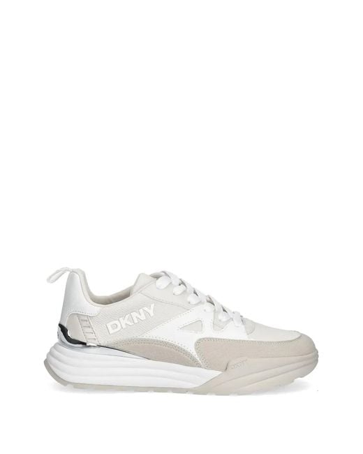DKNY White Logo Sneakers