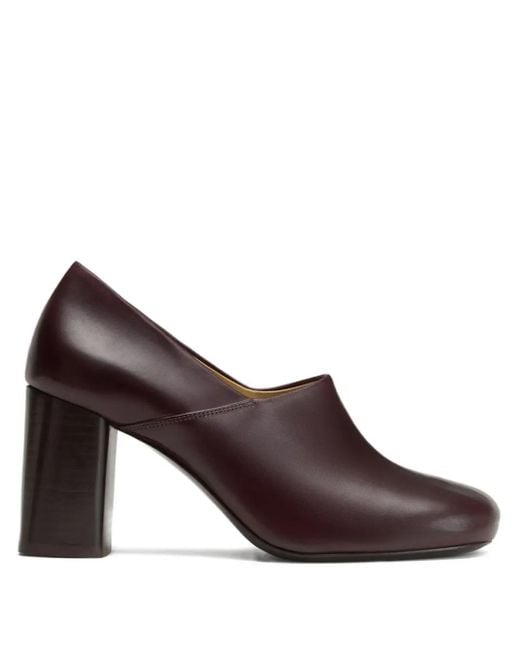 Lemaire Brown 80Mm Anatomic Block-Heel Pumps
