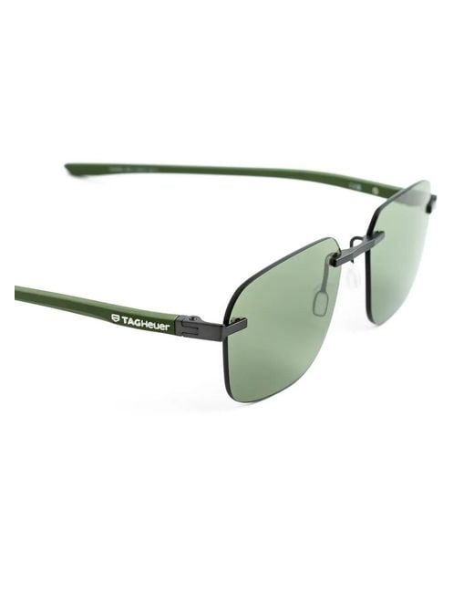 Tag Heuer Green Square-Frame Sunglasses for men