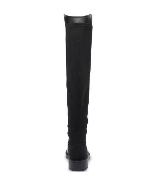 Stuart Weitzman Black Leather-Upper Knee-High Boots