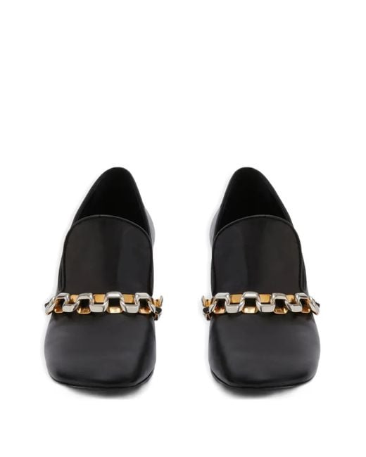 Jil Sander Black Leather Pumps