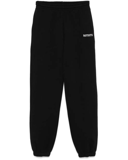 ROTATE BIRGER CHRISTENSEN Black Heavy Sweatpants