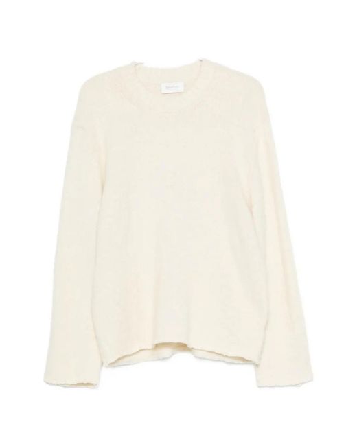 Diana Studio White Crew-Neck Knitted Sweater for men