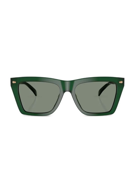 Michael Kors Green Square-Frame Sunglasses for men