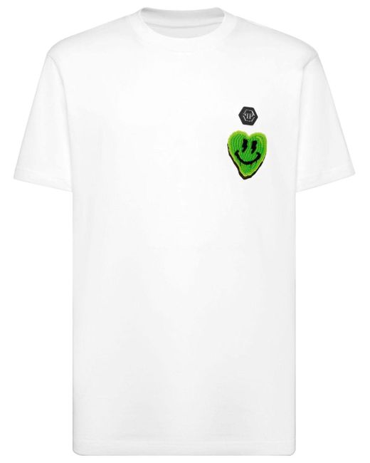 Philipp Plein Katoenen T-shirt Met Print in het White voor heren