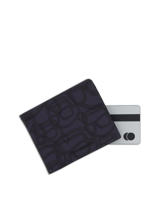 Karl Lagerfeld Blue Logo Bi-Fold Wallet for men