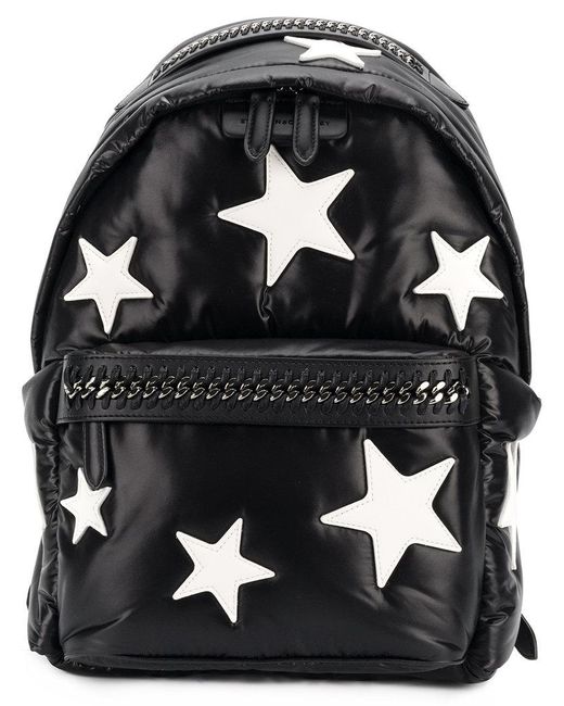 Stella McCartney Black Falabella Go Stars Backpack