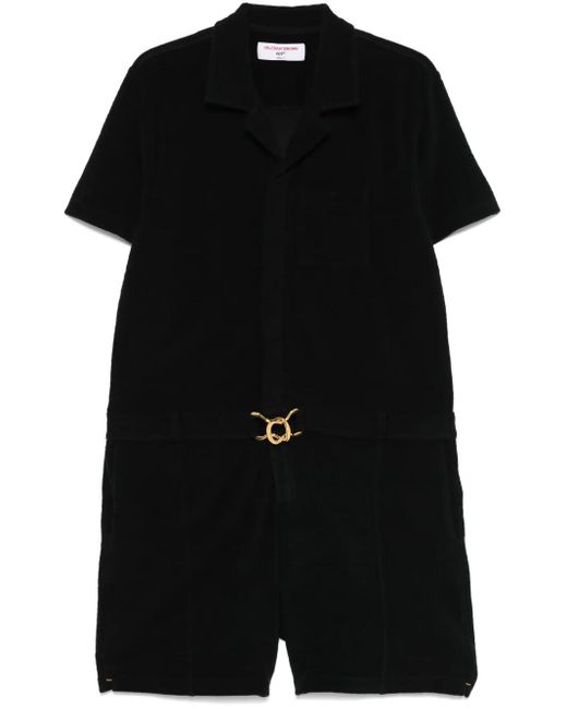Orlebar Brown Black Goldfinger Playsuit for men