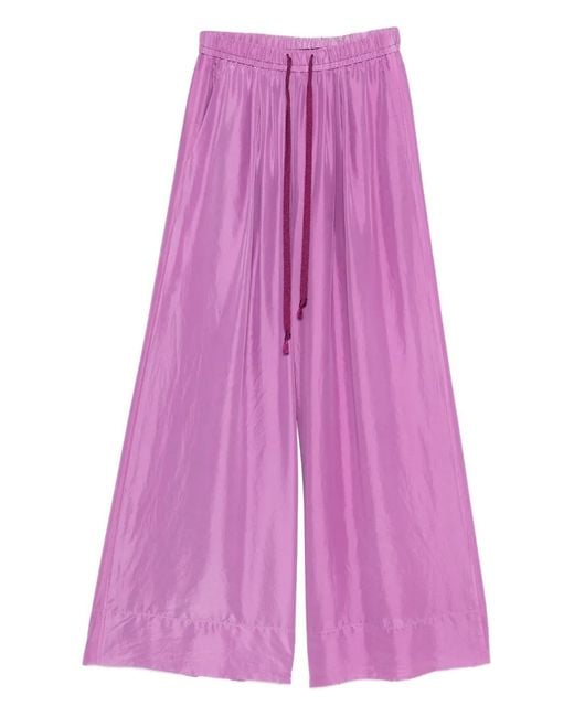 Forte_forte Purple Drawstring Trousers