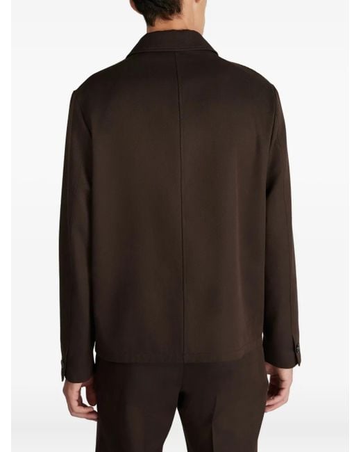 Incotex Brown Patch-Pocket Jacket for men