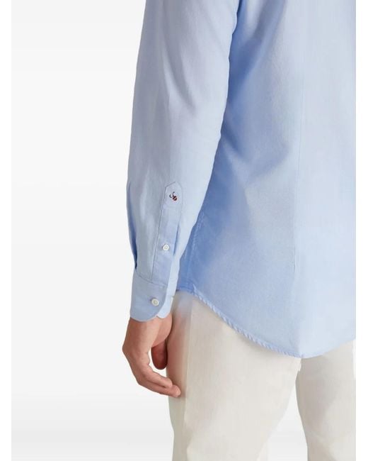 Glanshirt Blue Oxford-Weave Shirt for men