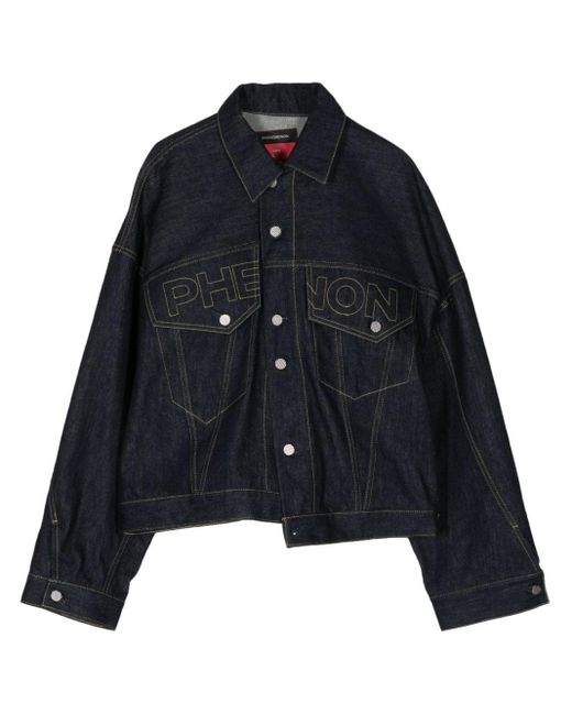Fumito Ganryu Blue Phenon Cotton Denim Jacket for men