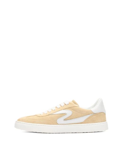 Stuart Weitzman White Runaround Sneakers