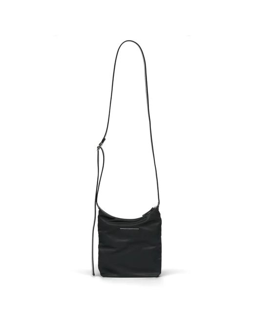MM6 by Maison Margiela White Logo-Patch Cross Body Bag