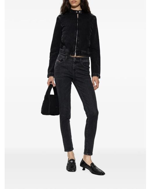 DIESEL Black D-Amber Patent Leather Pumps