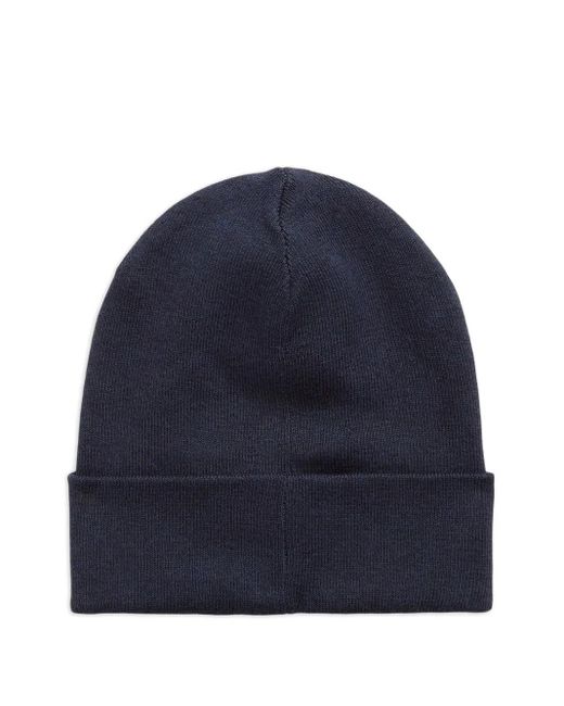 Polo Ralph Lauren Blue Cotton Embroidered-Logo Beanie for men