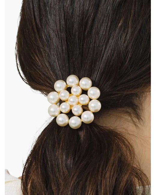 Jennifer Behr White Paige Hair Tie