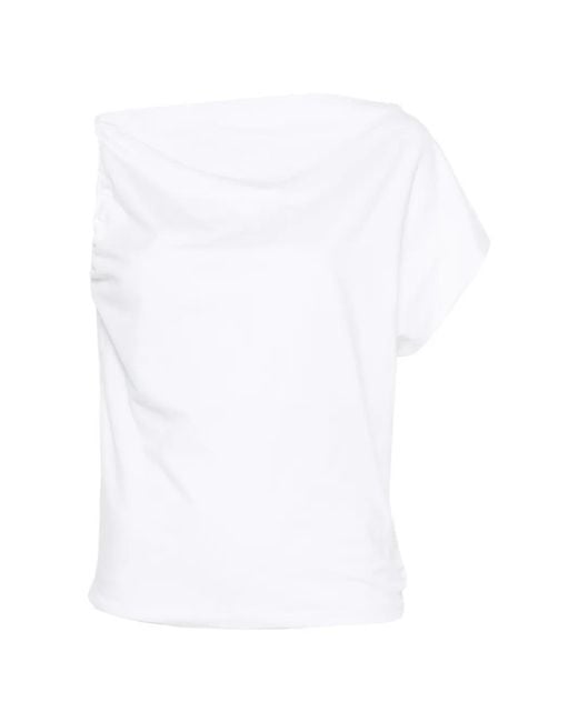 Top Con Lazo En El Hombro Alpha Studio de color White