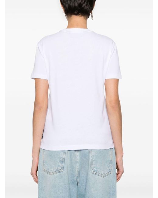 T-shirt con stampa di Just Cavalli in White