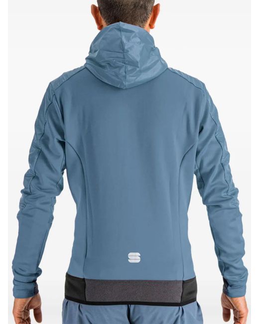 Sportful Blue Hooded Sport Jacket