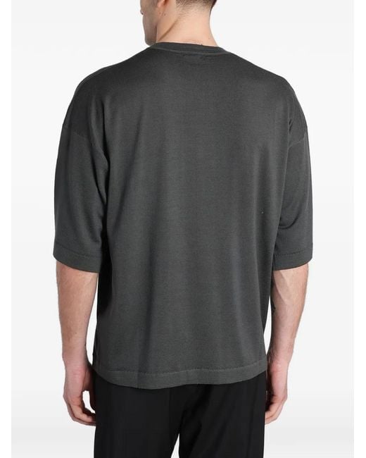 Barena Gray Zaco Oversized Crew-Neck T-Shirt for men