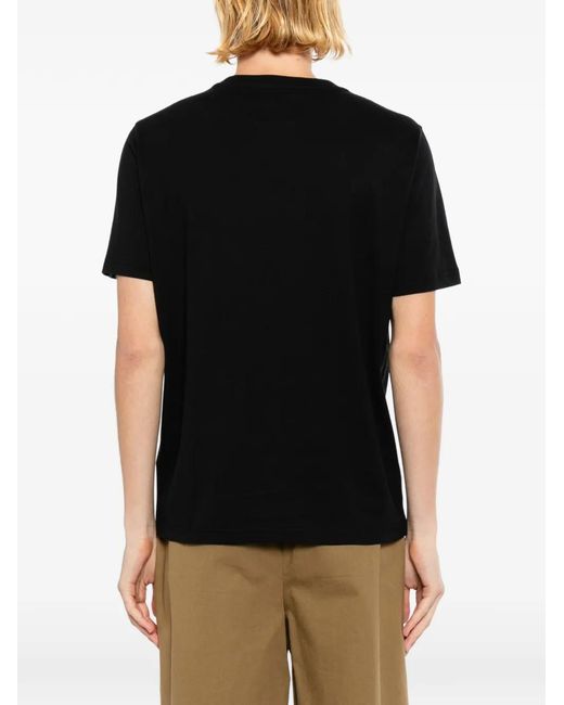 SPORT b. by agnès b. Black Dino-Patch Pocket T-Shirt for men
