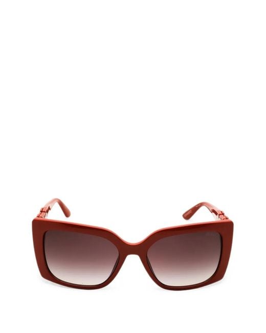 Guess Pink Rectangle-Frame Sunglasses