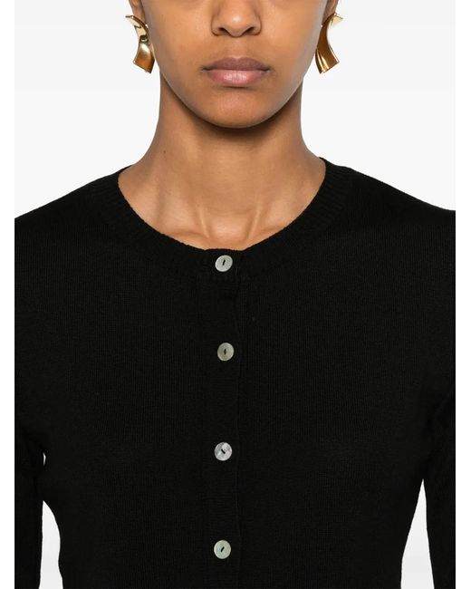 Charlott Black Cardigan Aus Wolle