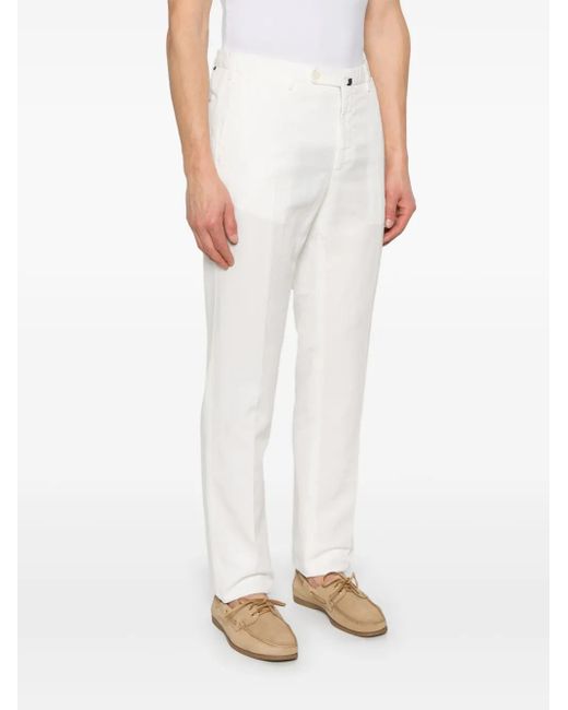 Incotex White Pattern 39 Chinos for men