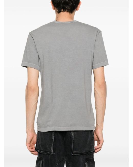 James Perse Gray Crew-neck Cotton T-shirt for men