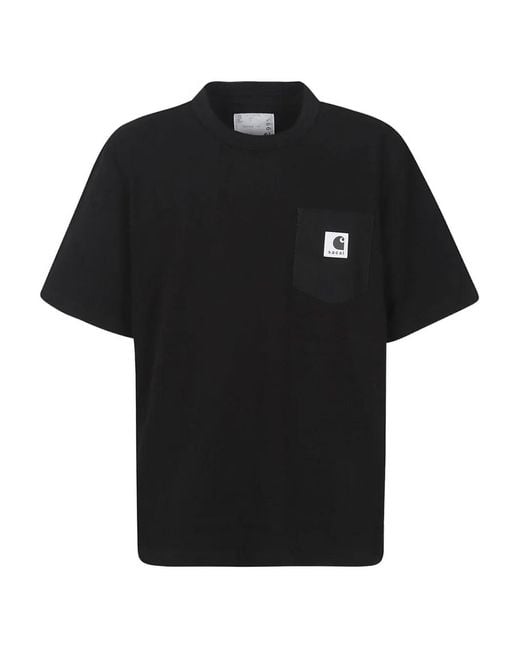 Sacai Black X Carhartt Wip Pocket T-Shirt