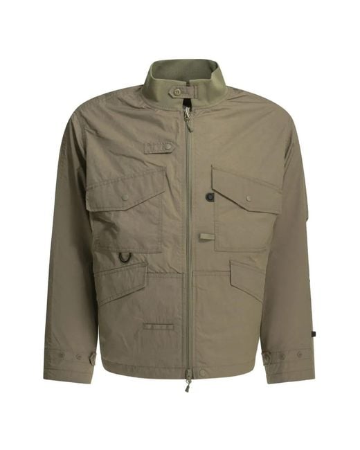 Daiwa Pier39 Green Multi-Pocket Zip-Up Jacket for men