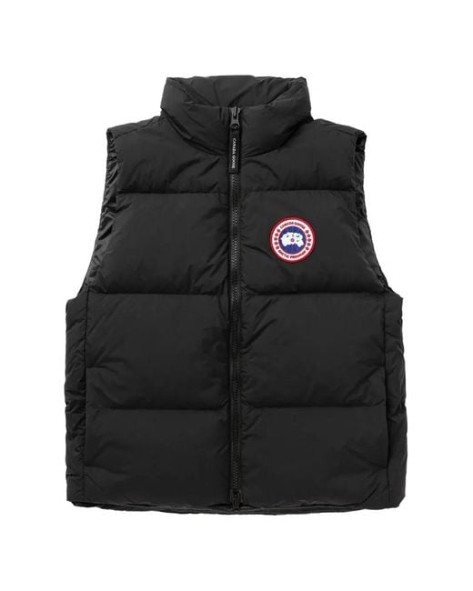 Canada Goose Black Quilted Logo-Patch Gilet for men