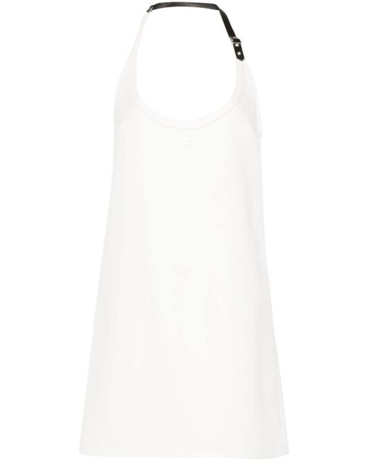 Courreges Babydoll Mini-jurk in het White