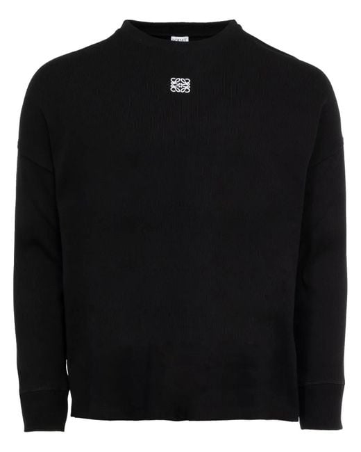 Loewe Black Anagram Cotton T-Shirt for men
