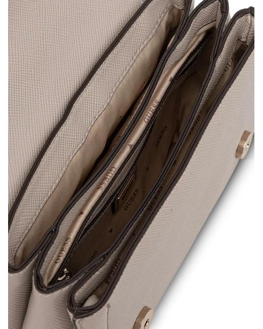 Guess Gray Mini Noelle Shoulder Bag