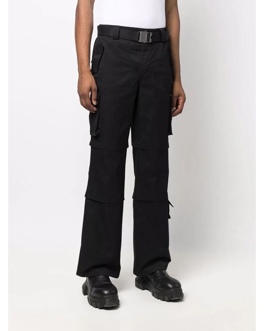 M I S B H V Black 90's Brad Cargo Trousers