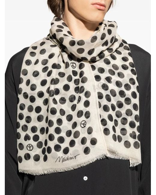 Moschino ポルカドットスカーフ Black