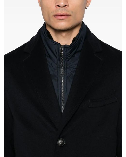 Barba Napoli Blue Fog Coat for men
