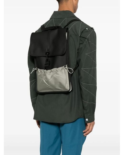 Rains Black Mini Mix Backpack
