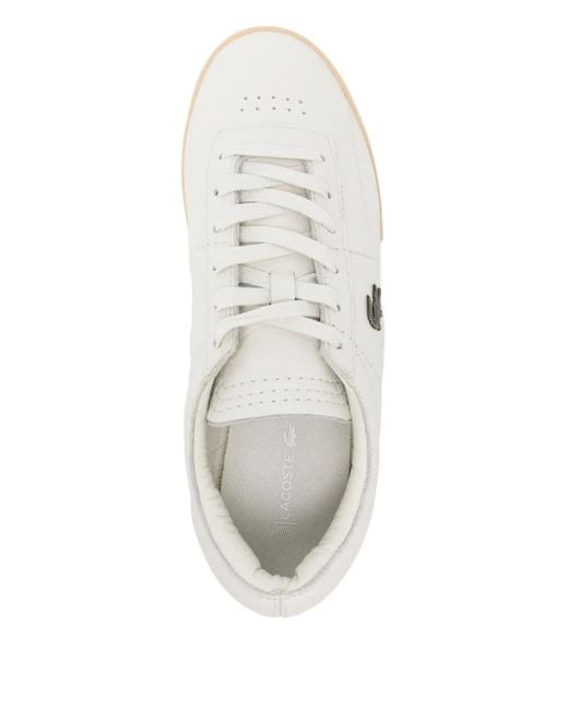 Lacoste White Aura Leather Trainers for men